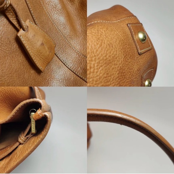 Authentic Mulberry Tan Leather Bag with Gold Accent - Picture 12 of 17